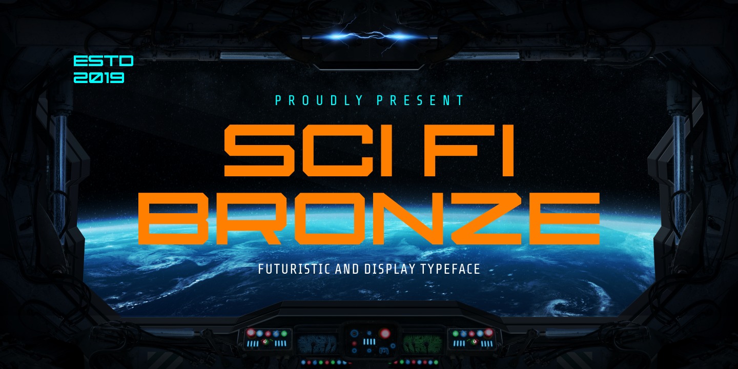 Czcionka Sci Fi Bronze